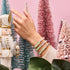 Rosa Rosen | 925 Sterling Silber | Firefly Glasgarten Armband